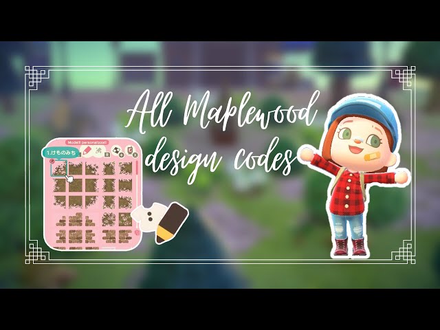🌲✏ALL THE DESIGN CODES I USED FOR MY FORESTCORE ISLAND✏🌲 | Animal Crossing New Horizons