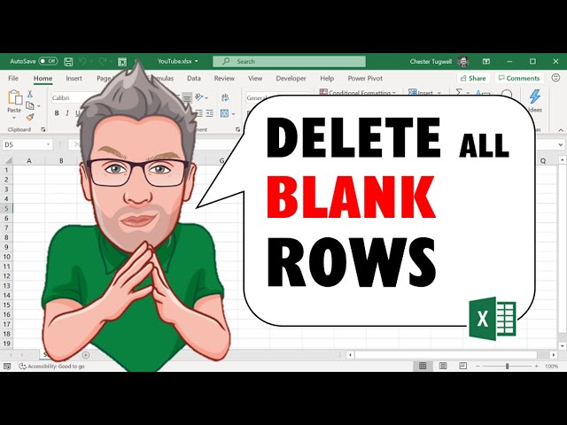 Excel: Delete ALL Blank Rows, Quickly!