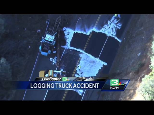 Crash involving logging trucks block lanes in Foresthill