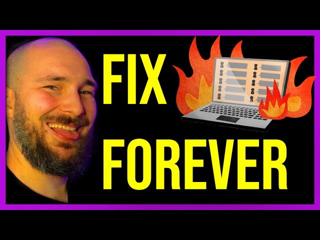 Fix laptop overheating forever (for real)
