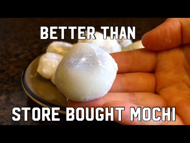 Soft and Chewy Microwave Mochi - 4 Ingredients, 15 Minutes!