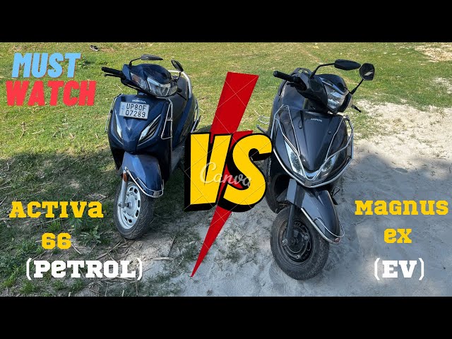 Honda Activa 6G and Ampere Magnus EX short comparison video🆚#activa#ampere#magnux#twowheeler#activa