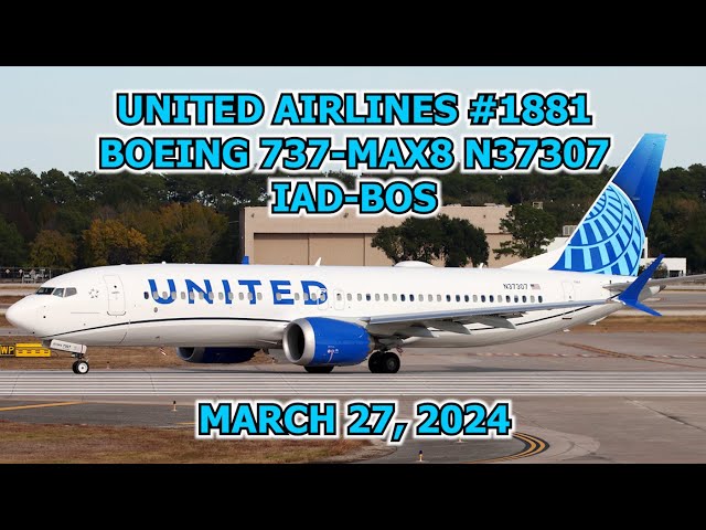 United Airlines #1881: IAD-BOS