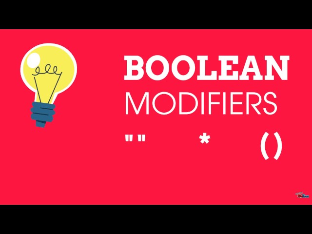 How Library Stuff Works: Boolean Modifiers "", *, ( )