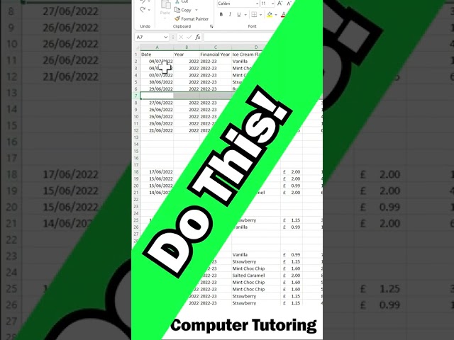 Fastest way to Delete Blank Rows in Excel! #shorts
