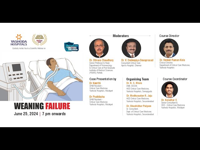 Topic: WEANING FAILURE | Yashoda Hospitals Hyderabad