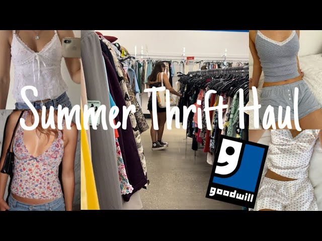 thrift my summer wardrobe (salvation army haul)| the introvert diaries