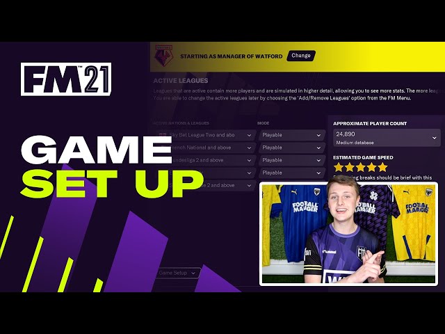 How to set up a save game in Football Manager 2021 | FM21 Tutorial
