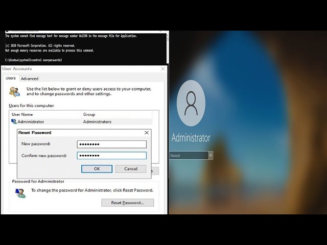 How To Reset Password Windows 10 Using Command Prompt CMD