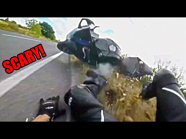 MOTORCYCLE GEAR SAVED HIM - Epic, Crazy and Unexpected Motorcycle Moments - Ep.386