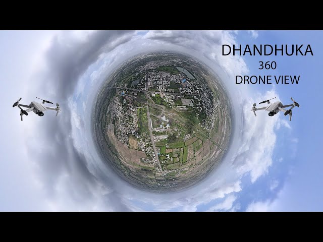 Dhandhuka 360 View, Drone View of Dhandhuka, 4k 8k video.