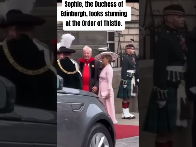 Sophie, the Duchess of Edinburgh, looks stunning at the Order of Thistle.