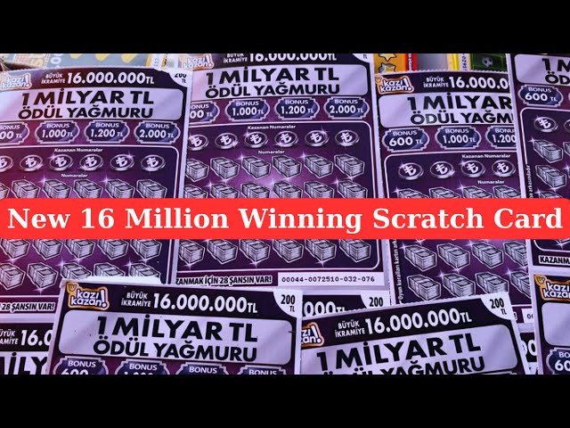 We Are Looking for a Grand Jackpot of 16 Million TL in the Newly Released Scratch Cards Today