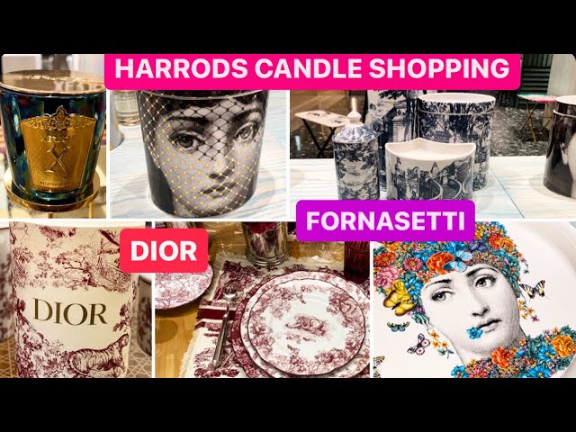 LONDON HARRODS Candle + Home Decor Shopping | Fornasetti + Dior | Sightseeing