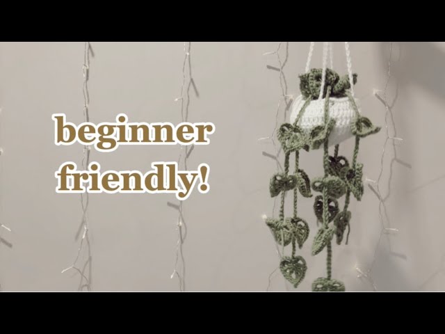 How to Crochet the CUTEST Hanging Plant | Step by Step Tutorial