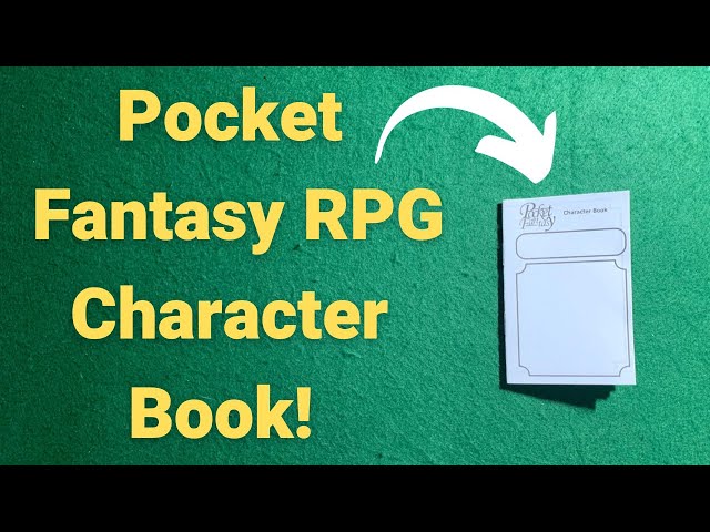 Pocket Fantasy RPG Character Book