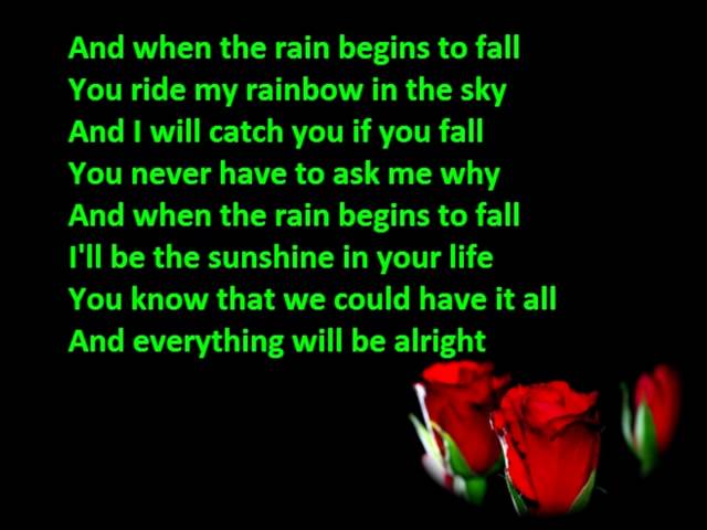 Pappa Bear - When the rain  begins to fall lyrics