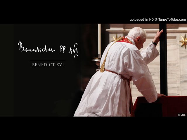 Sorrowful Mysteries of the Rosary in Latin by Pope BenedictXVI [with beautiful soundtrack]