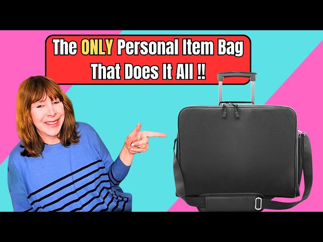 The Underseat Pro: The Personal Item Bag That Does It All!!