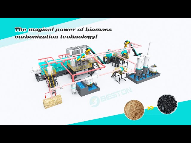 🌍The magical power of biomass  carbonization technology!