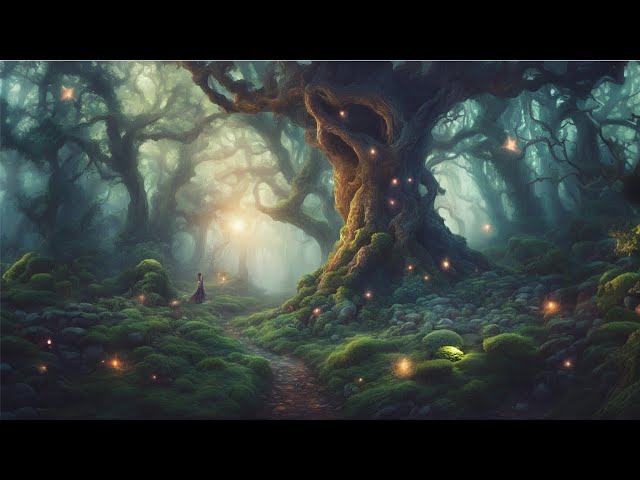 1 Hour ASMR Music | Mystical Forest Sounds | With Rain Sounds