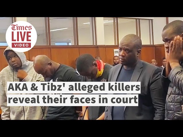 AKA's alleged killers reveal faces in court