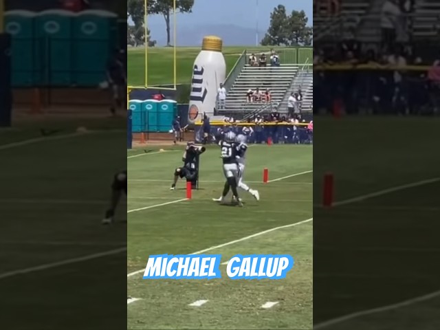 Michael Gallup circus like catch on Stephon Gilmore! Training camp recap￼