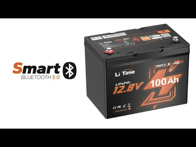 Smart Bluetooth Battery 2 LiTime 100Ah Lithium Batteries Installed to Replace 6V Lead Acid Batteries