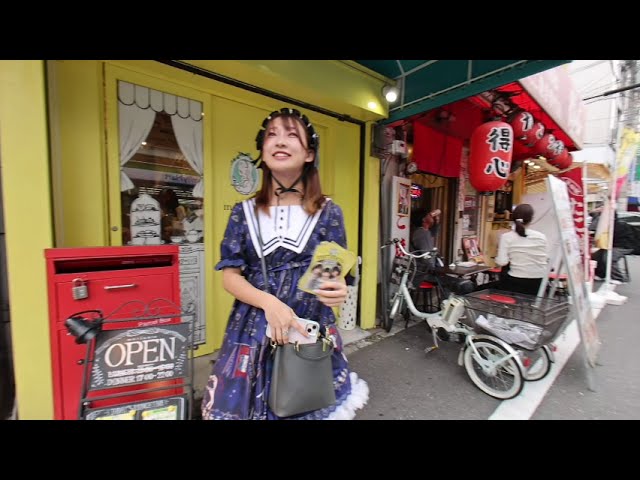 【8K VR180 3D】お散歩 大阪 日本橋 オタロード メイドコスプレ A Walk Japan Osaka Nippombashi Otaroad Maid Cosplay