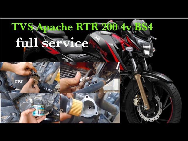 TVS Apache 200 4v bs4 ki full service  #mechanic  #Ytvideo #youtube #service #videoviral #Apache