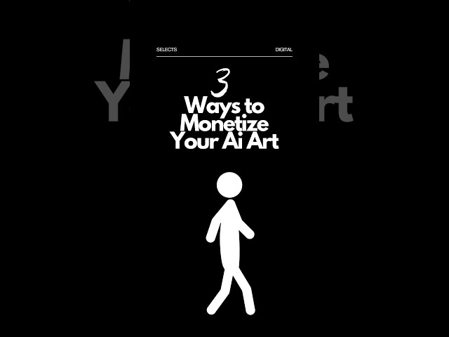 3 ways to sell your ai art in 2024 #aiart #midjourney #2024 #shorts