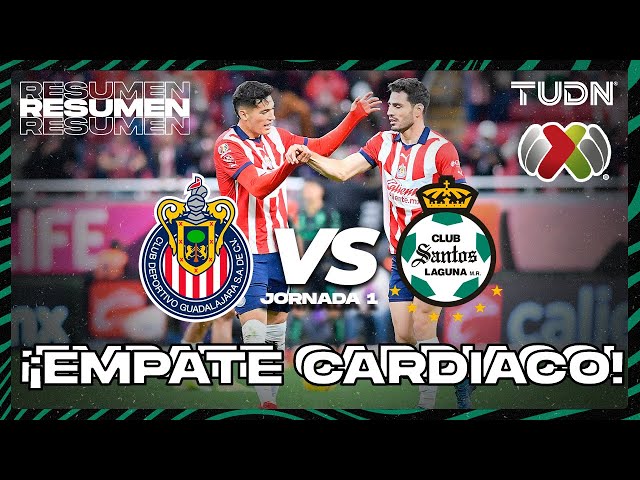 Resumen y goles | Chivas vs Santos | Liga Mx - CL2024 J1 | TUDN