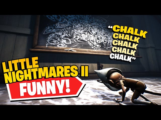 Mono STEALS Chalk from Chalkboy! | Rico's *NEW* Little Nightmares II (Funny Compilation #40)