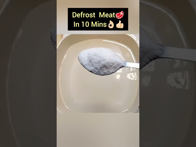 How To Defrost Meat In 10 Mins | Defrost Meat Quickly #shorts