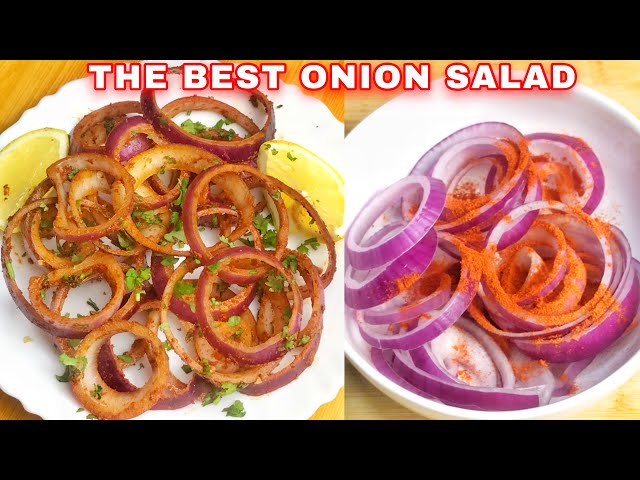 Must-Try Onion Salad Recipe | Best Laccha Onion Salad Recipe | Restaurant Style Laccha Pyaz Recipe