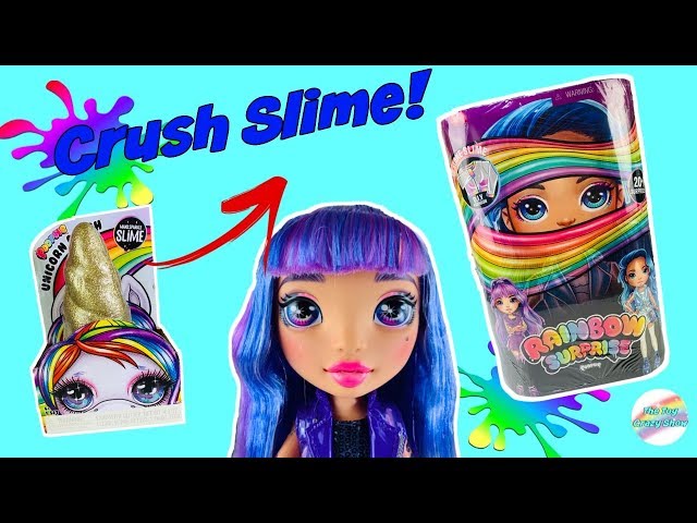 Rainbow Surprise Doll! Using Unicorn Crush Poopsie Slime! Slime Fashion!