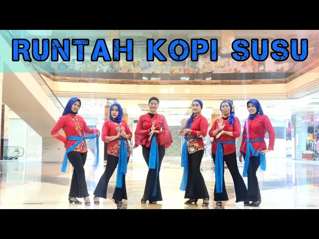 Runtah Kopi Susu | LINE DANCE | Asbara Bare (INA) & Rini Hukom (INA) October 2022 | Demo by Gazelle