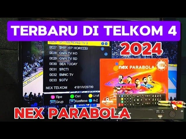 update terbaru nex parabola 2024 || nex parabola telkom 4
