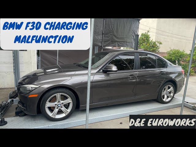 2013 n20/n26 F30 BMW 328i in for “Charging Malfunction” message, alternator replacement.