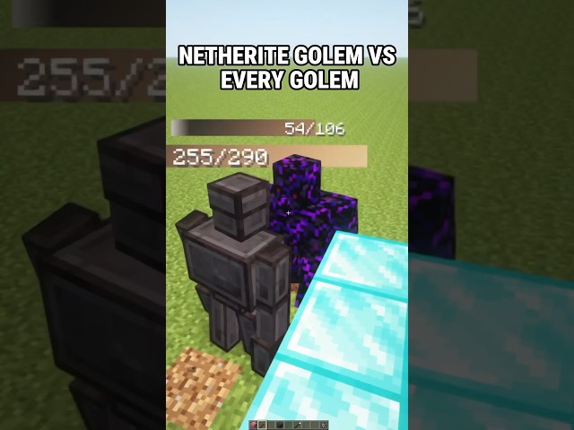 Dark Golem Vs Every Golem #Minecraft #Shorts