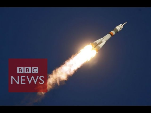 Rocket launch in 360 video - BBC News