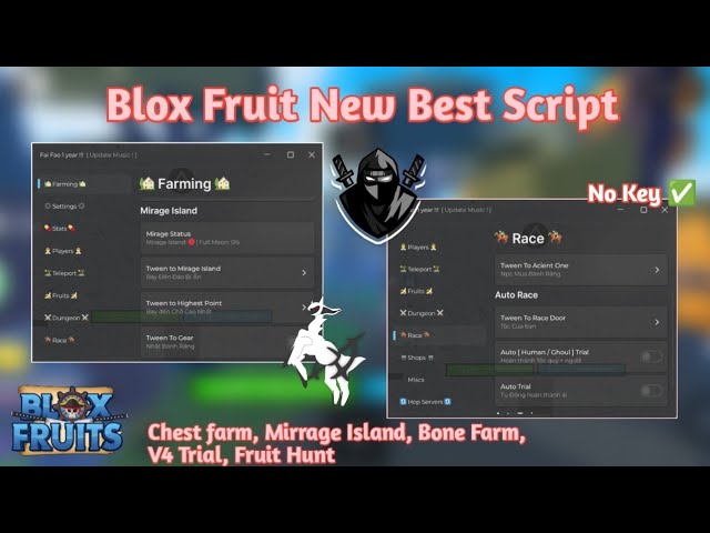 Blox Fruit Best New Script Fai Fao Hub | Showcase/Tutorial | Sea Event/ Mirrage/ Fruit tween Etc...