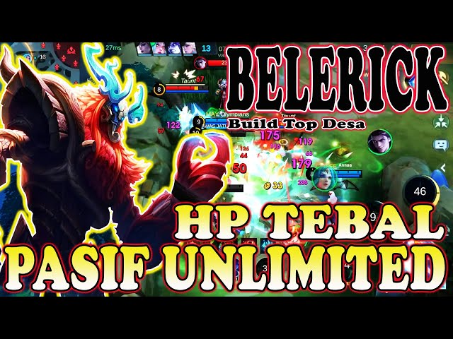 Belerick Mobile Legends BangBang - Gameplay and Build - Top 1 Desa