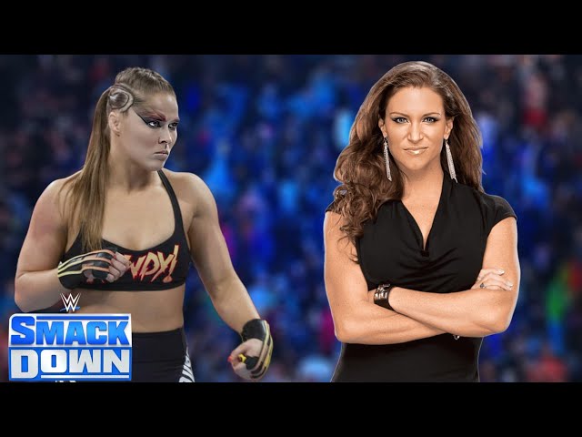 WWE Full Match - Rounda Rousey Vs. Stephanie Mic Nahon : SmackDown Live Full Match