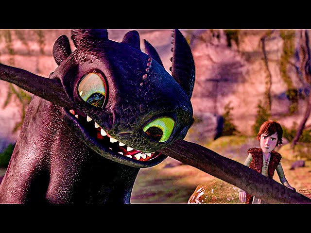 Hiccup and Toothless become friends | How to Train Your Dragon | CLIP