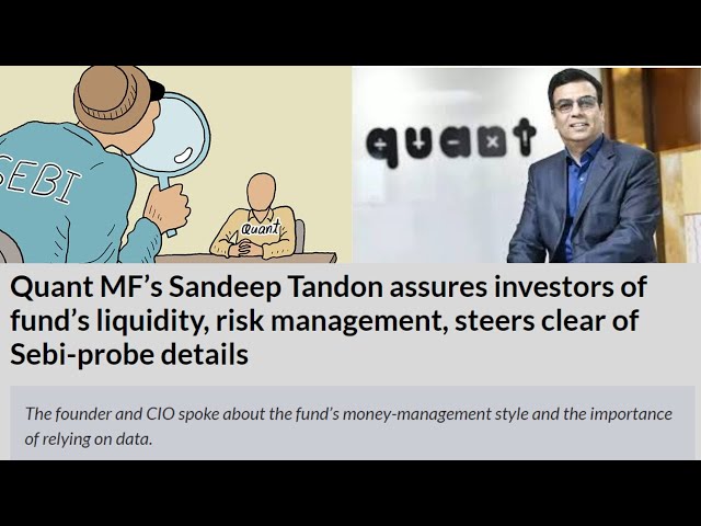 Quant Mutual Fund  |  Sandeep Tandon CIO clarify investors regarding Front running allegations