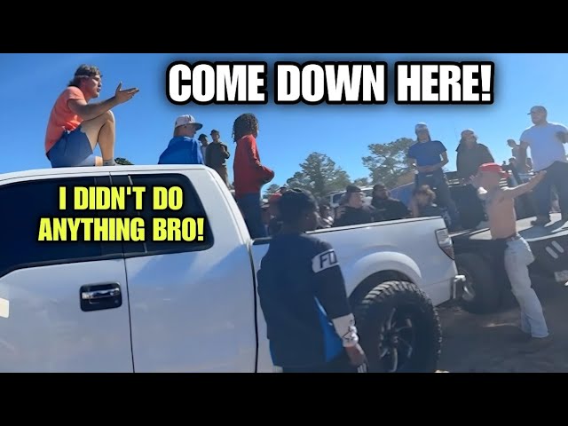 TOUGH GUYS RUN UP ON TRUCK OWNER