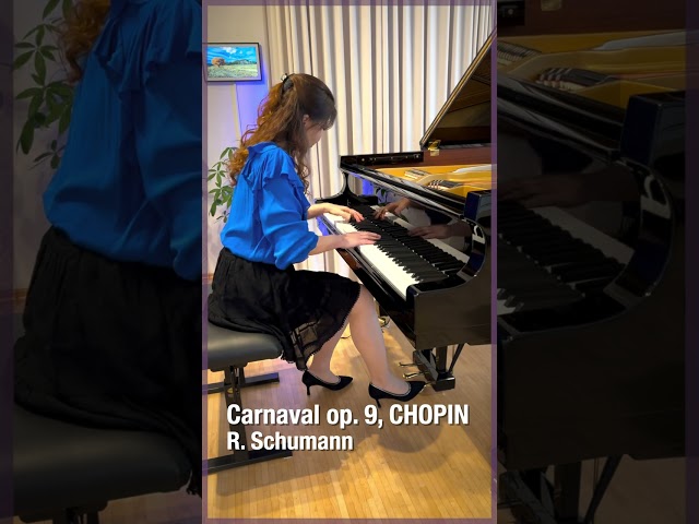 Schumann meets Chopin - from Carnaval Op.9 (A tribute to Chopin) #shorts #schumann #piano