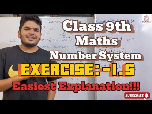 Class 9th Maths , Chapter 1 , Exercise 1.5 (Easy explanation) Wars Education