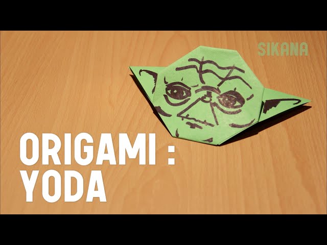 Learn how to make origami easily: Yoda from Star Wars